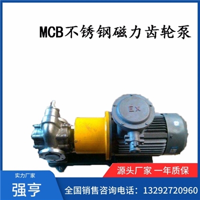 MCB不锈钢磁力齿轮泵
