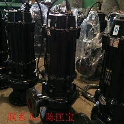 wq型污水泵0.75/1.1/1.5KW规格排污泵 房地产工程泵工业污水泵