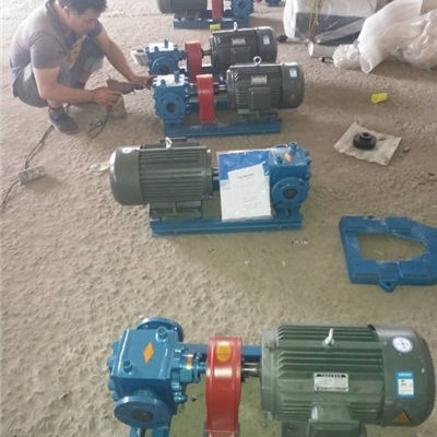 宏润泵业保温沥青泵厂家-江苏发货RCB-18/0.6型铸钢沥青泵