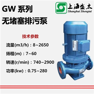 GW系列无堵塞排污泵