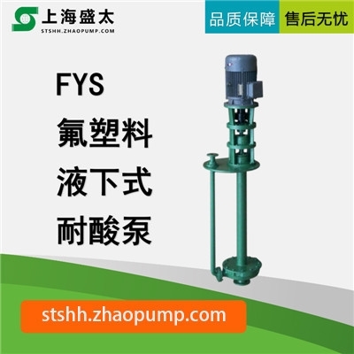 FYS氟塑料液下式耐酸泵