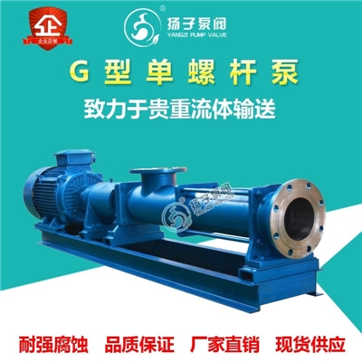 G型单螺杆泵 压滤机泵 浓浆泵 污泥泵 污泥输送泵