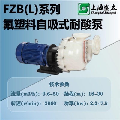FZB(L)氟塑料自吸式耐酸泵型