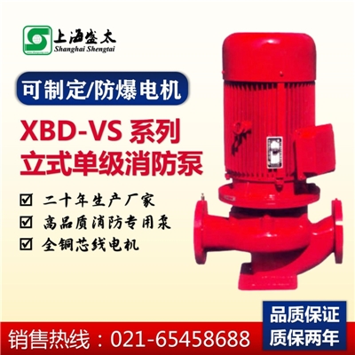 XBD-VS立式单级单吸消防泵盛太水环