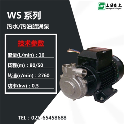 WS热水/热油旋涡泵盛太水环