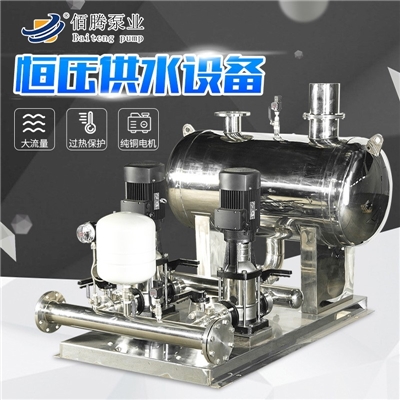 现货无负压变频恒压供水设备 水泵机组 不锈钢家用小型供水设备