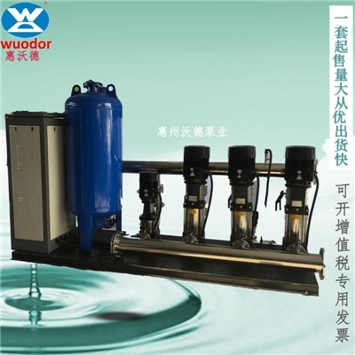 惠沃德排水恒压变频供水设备不锈钢成套变频供水泵组定制