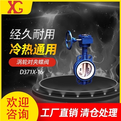 涡轮对夹蝶阀 D371X-16