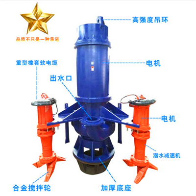 ZJQ潜水抽沙泵高铬合金耐磨水底抽砂机大型清淤泥浆泵立式吸砂泵