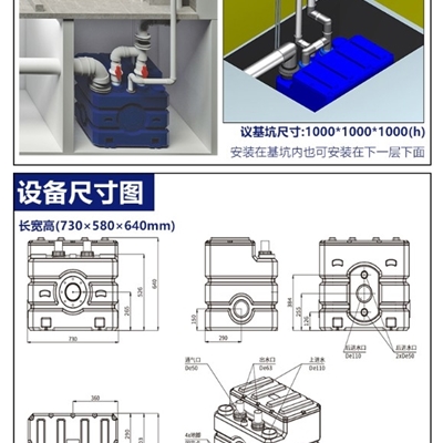 尔奚Exlift密闭式 PE污水提升装置