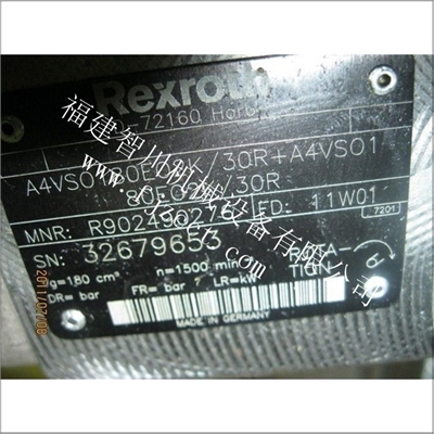 A4VSO180E02K 30R+A4VSO180E02K30R力士乐柱塞泵厦门全新原装