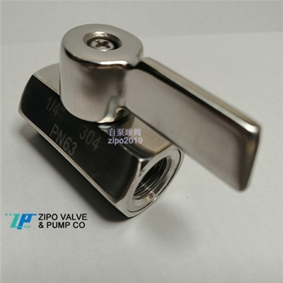 自贡Q11F净水器用不锈钢螺纹丝扣连接迷你球阀