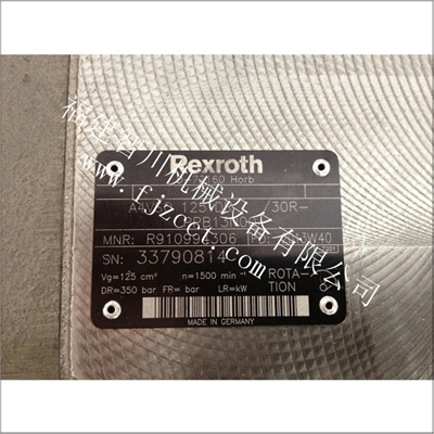 全新原装 力士乐 柱塞泵  A4VSO125DR 30R-PPB13N00