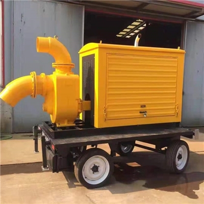 防汛泵车 移动式柴油机自吸排污泵