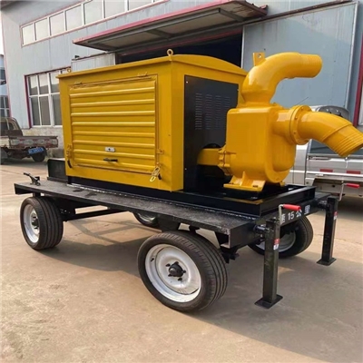 防汛泵车 移动式柴油机自吸排污泵
