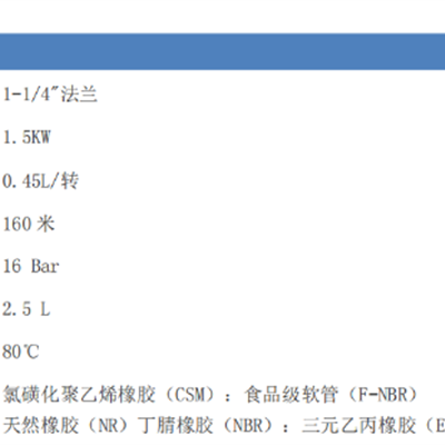 软管泵进口软管