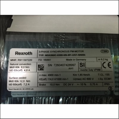 力士乐电机MSK060C-0300-NN-M1-UG1