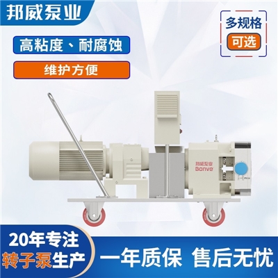 干/湿强剂输送泵 粉液混合输送不锈钢凸轮转子泵厂家