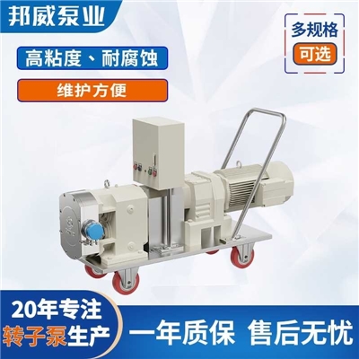 涂料  甘油 皮革等高粘度物料输送 凸轮式不锈钢转子泵